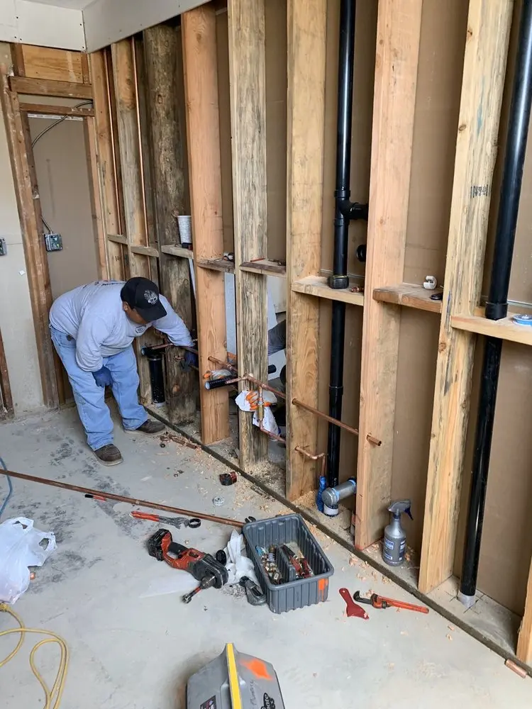 Commercial rough-in plumbing for Water Heater Replacement in Vidor